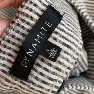 High waisted striped skinny pants Dynamite